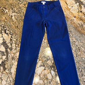 Got too small. Cat and Jack. Size 8 straight. Color blue